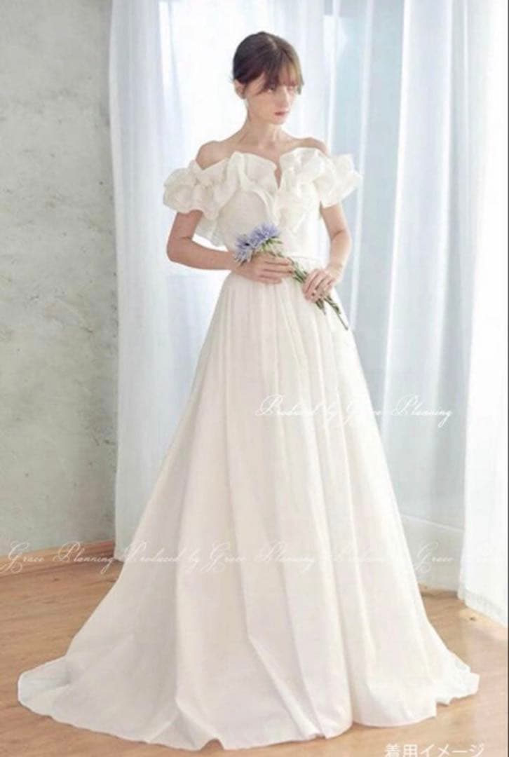 ホワイト ウェディング ブライダル 前撮り ドレス