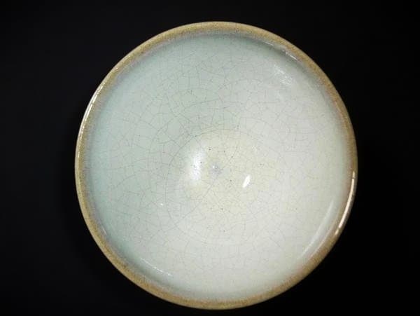 古狭間窯 加藤青山造 白天目茶碗