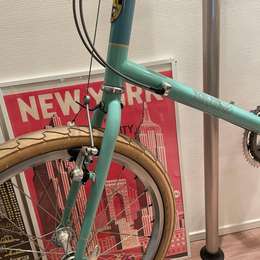 Brunoミントグリーン 小径車 ドロップハンドル