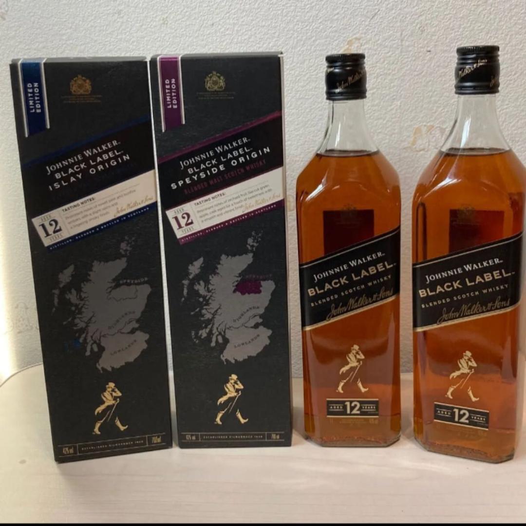ジョニーウォーカーブラックラベル12年 4本セット