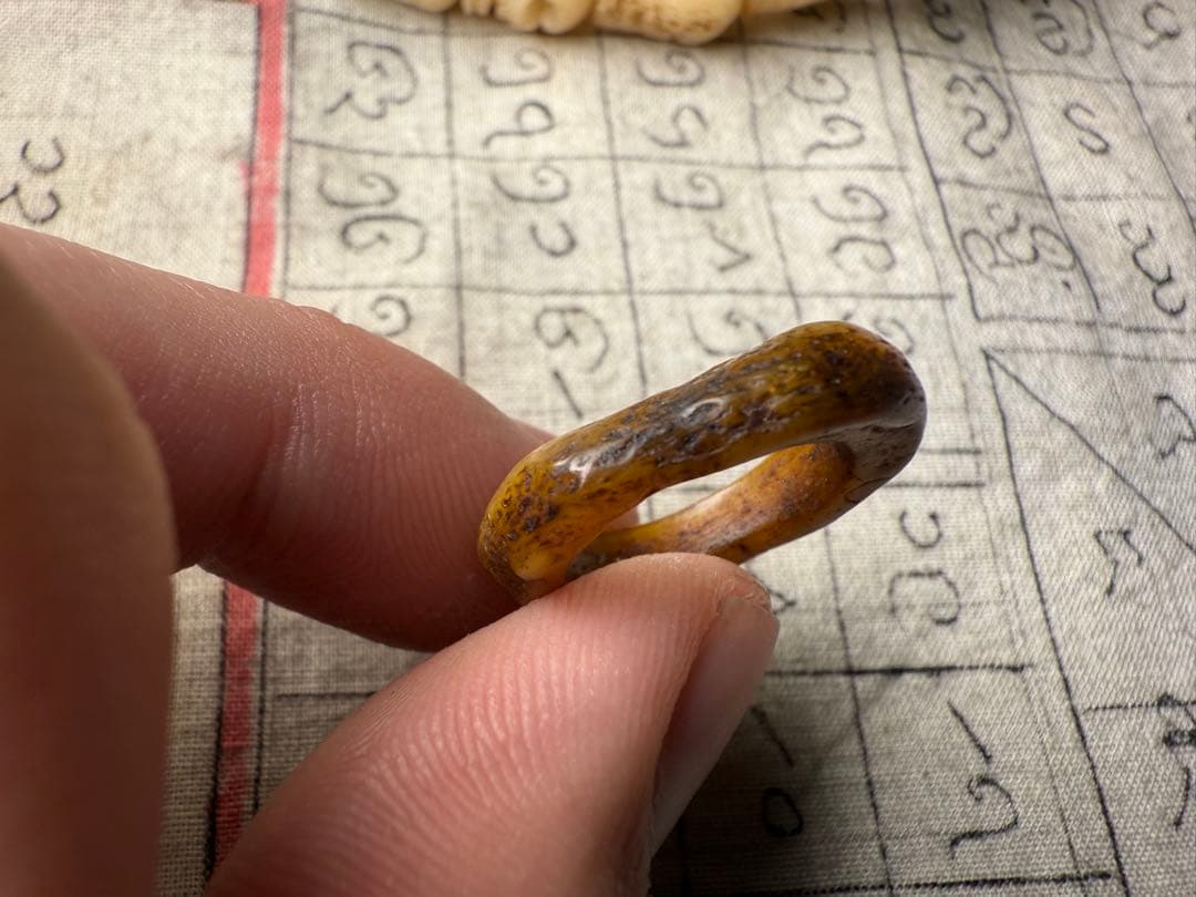 チベットアンティーク　カパーラ　骨輪　呪物