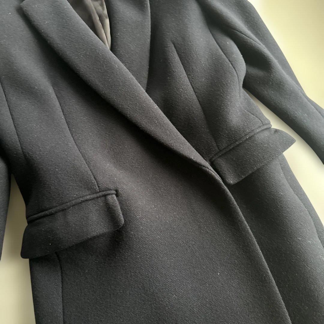 値下❗️Estnation エストネーション　ダークネイビーコート　ダブルブレスト