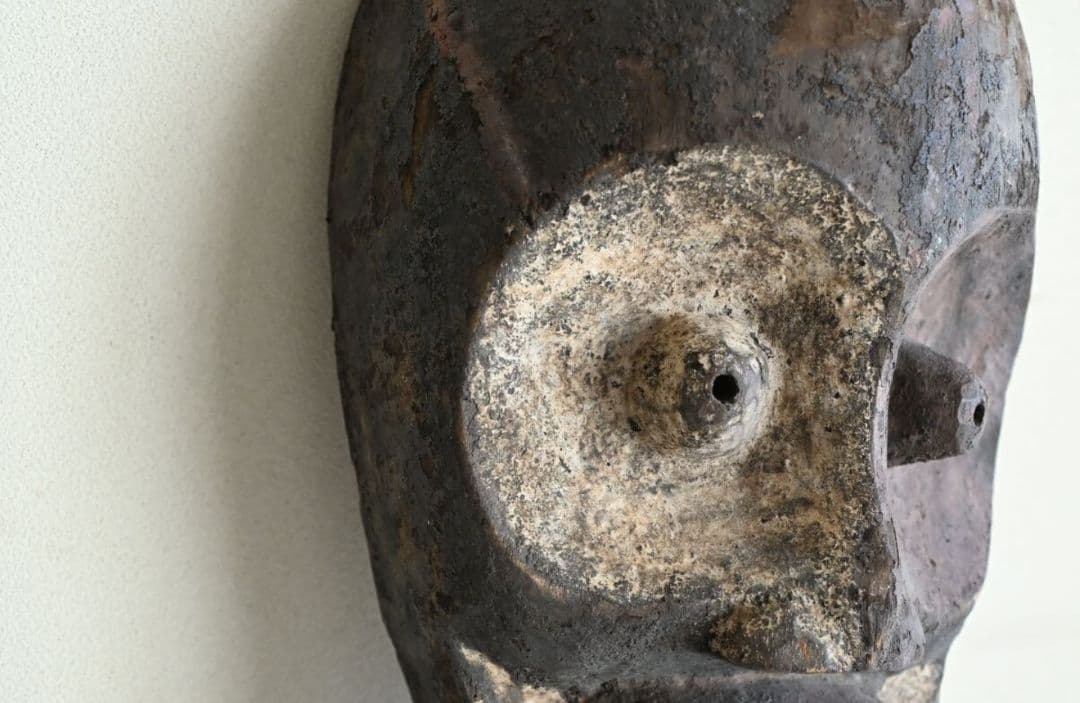 コンゴ族 仮面 　 宗教儀式 民族 文化財 希少品