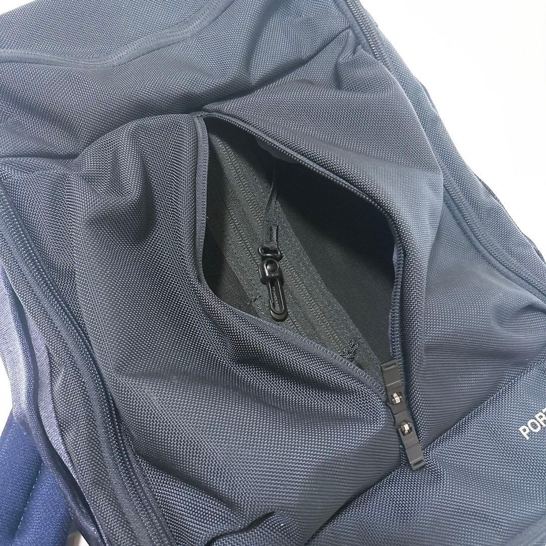 《美品》ポーター UPSIDE 3WAY BRIEFCASE リュック ネイビー