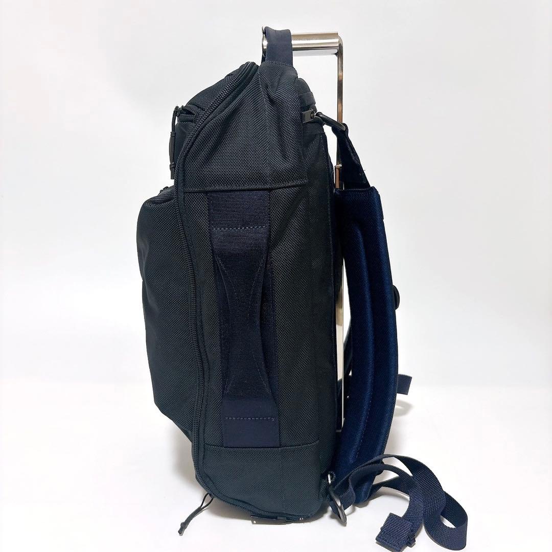 《美品》ポーター UPSIDE 3WAY BRIEFCASE リュック ネイビー
