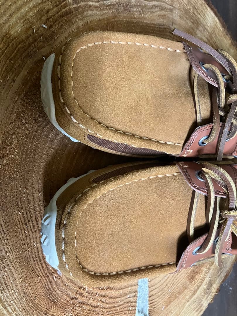 【極美品】 COACH コーチ　スウェード×レザー　デッキシューズ