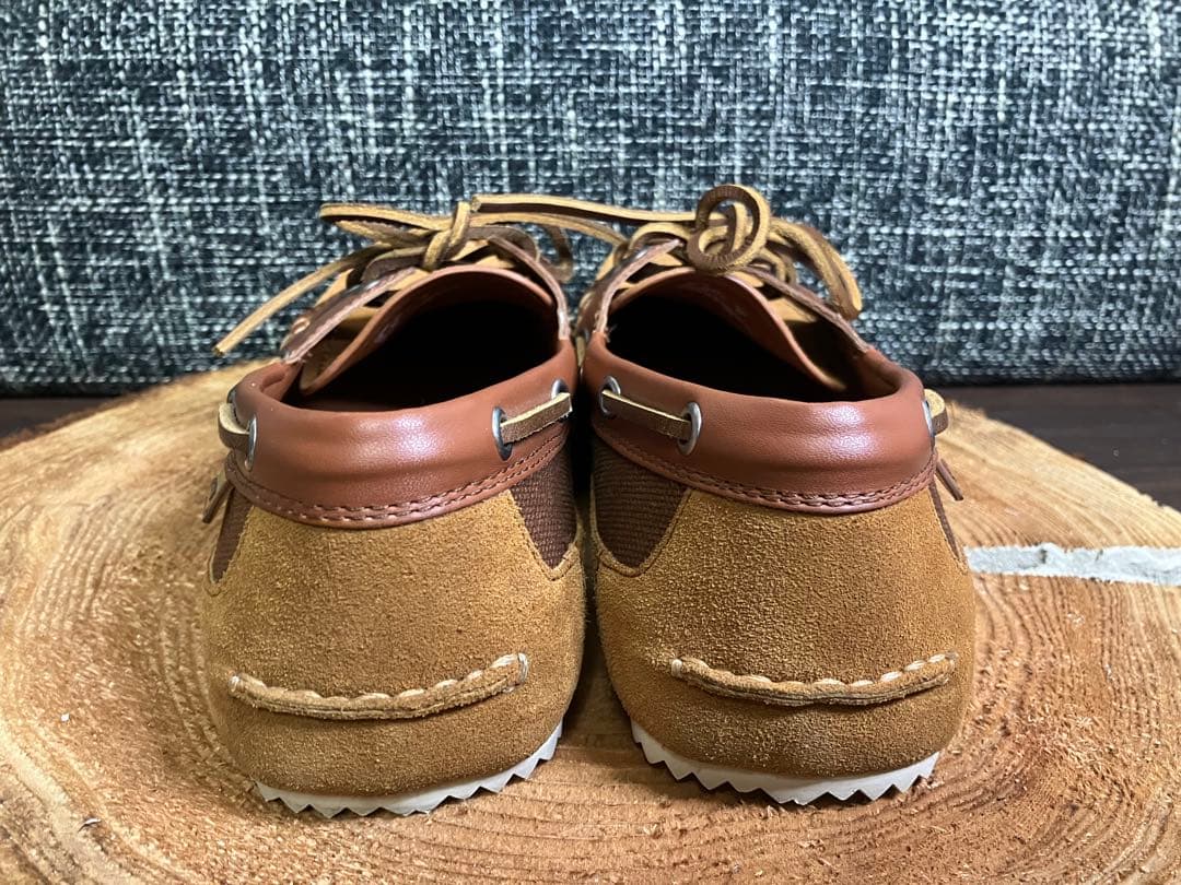 【極美品】 COACH コーチ　スウェード×レザー　デッキシューズ