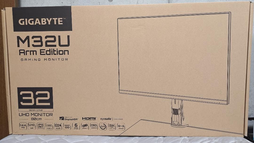 GIGABYTE M32U-AE 4K 31.5インチ ゲーミングモニター