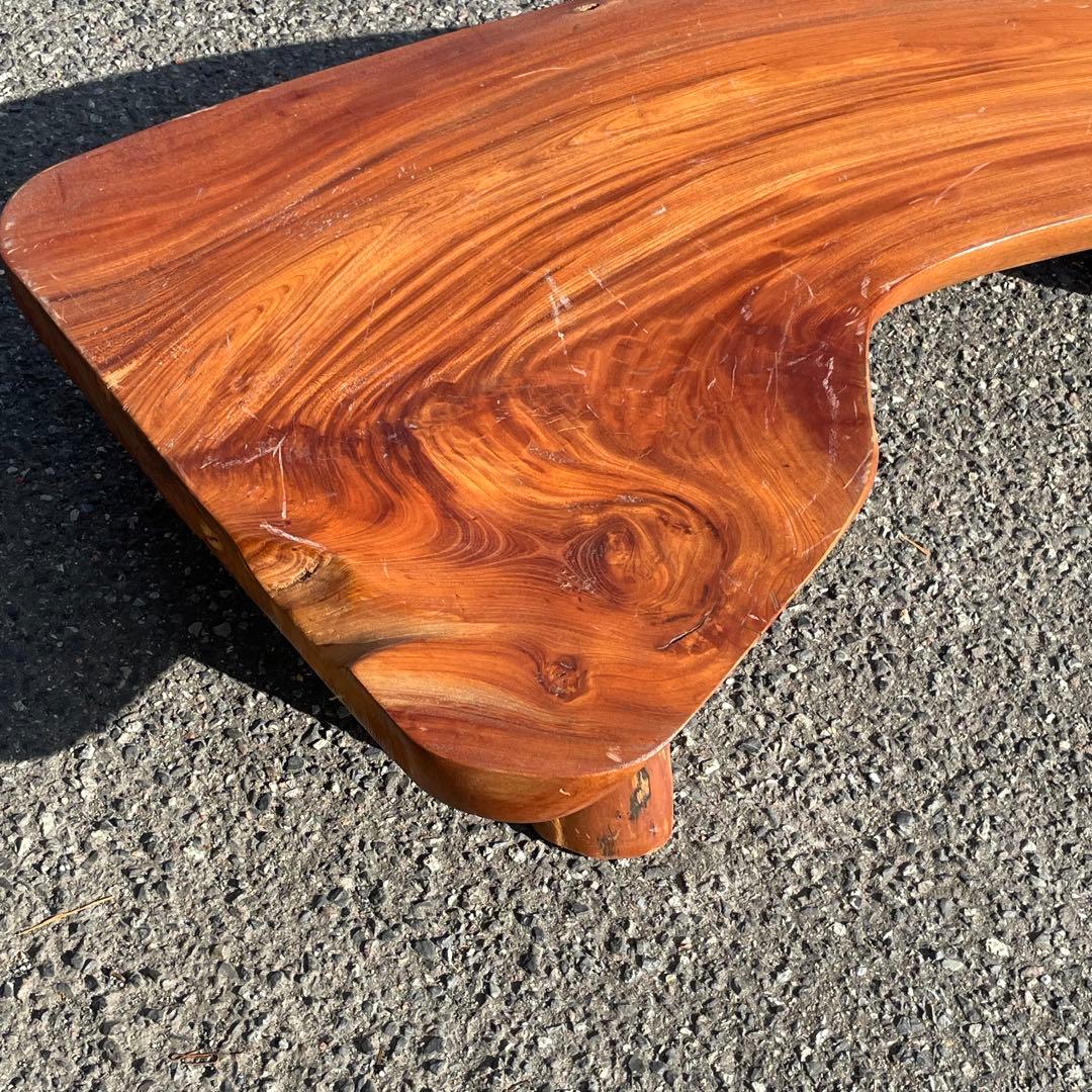 一枚板 ローテーブル 座敷机 古民家 座卓 古い モダン DIY リメイク