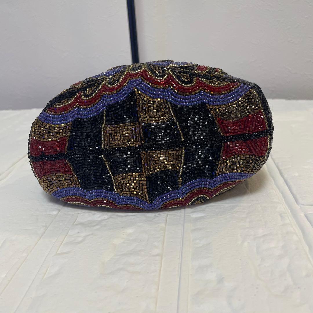 ビーズ　ハンドバッグ　LUMY はしもと　パーティーバッグ