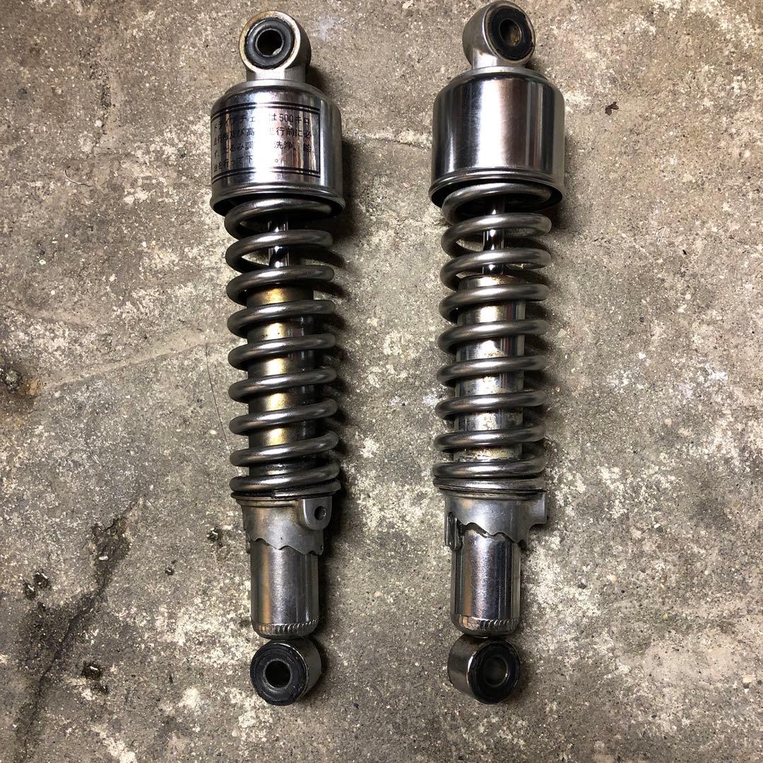 gt380 純正サス コーションラベル付き