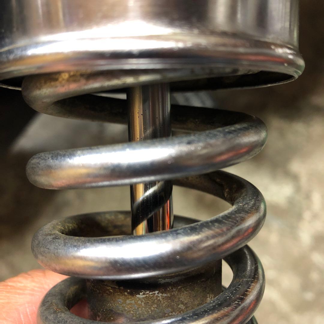 gt380 純正サス コーションラベル付き