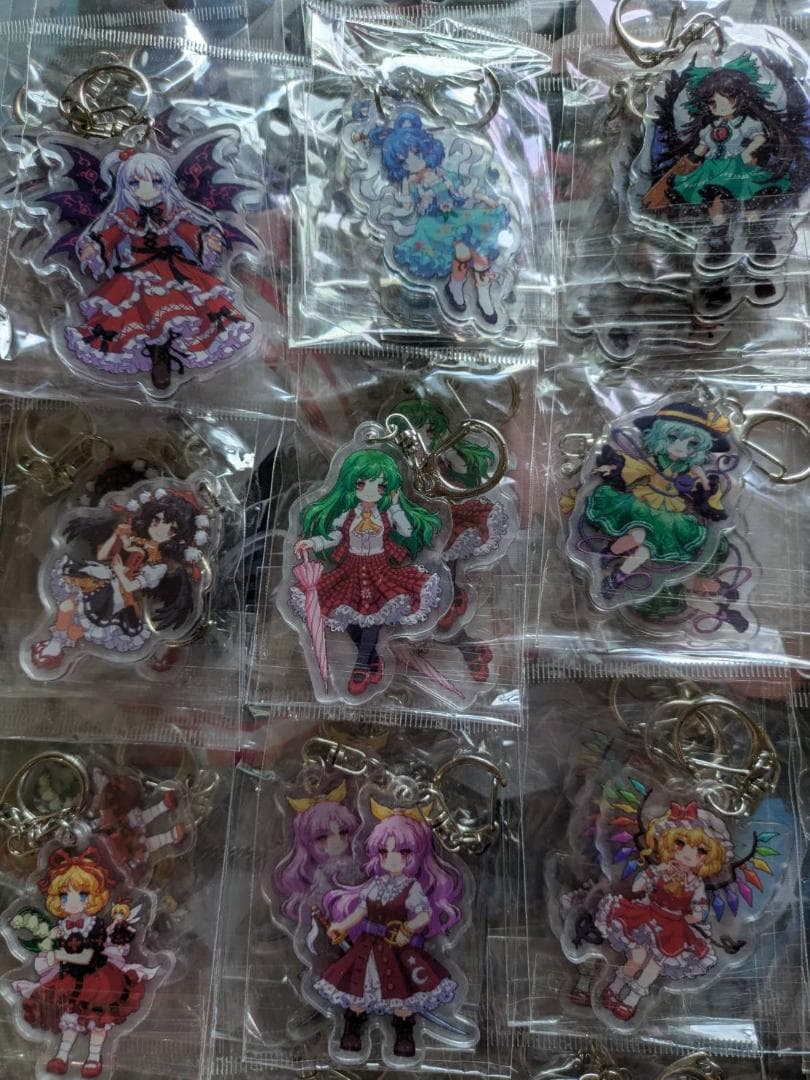 東方プロジェクト アクリルキーホルダー 46個 小傘 一輪 寅丸星 聖白蓮