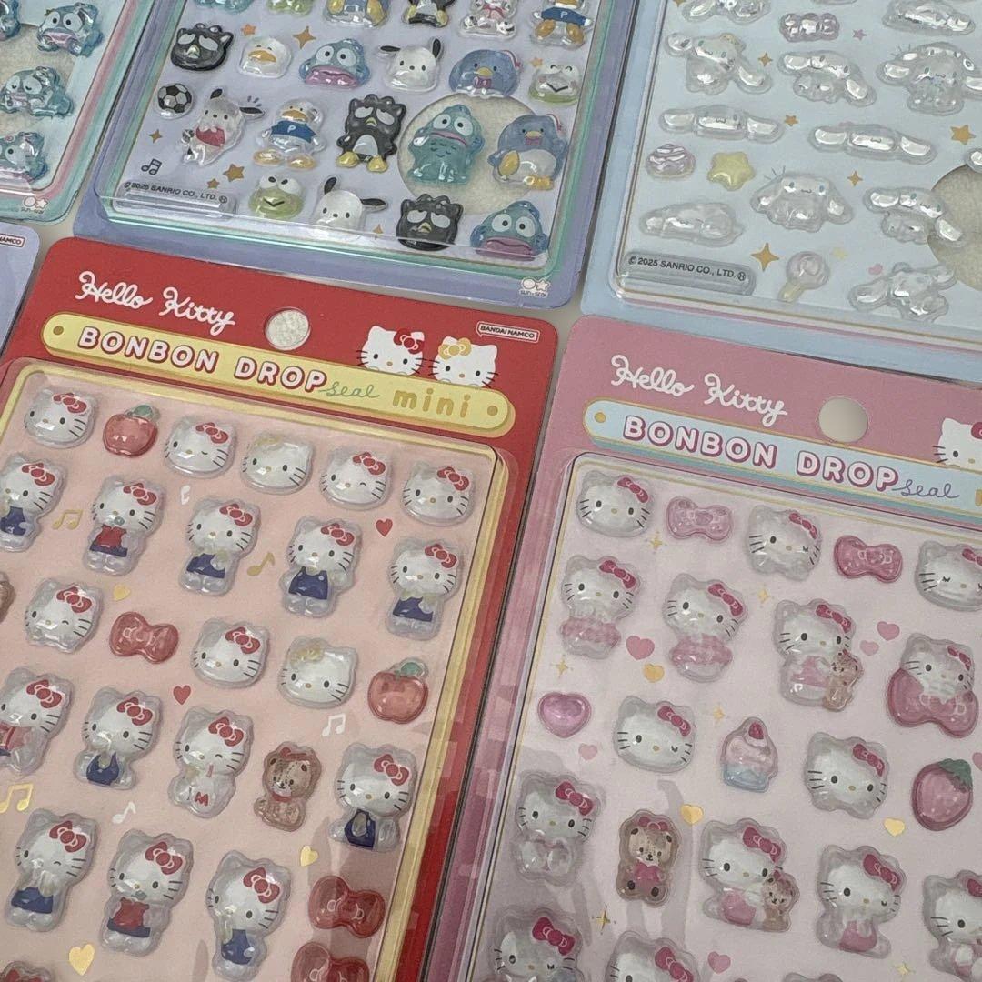 国内正規品★クーリア　ボンボンドロップシール　サンリオ　ミニ　8種　コンプリート
