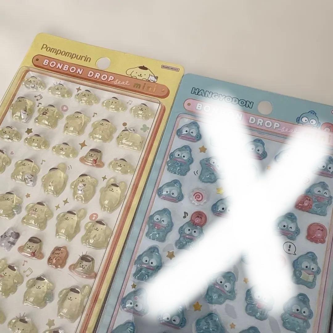 国内正規品★クーリア　ボンボンドロップシール　サンリオ　ミニ　8種　コンプリート