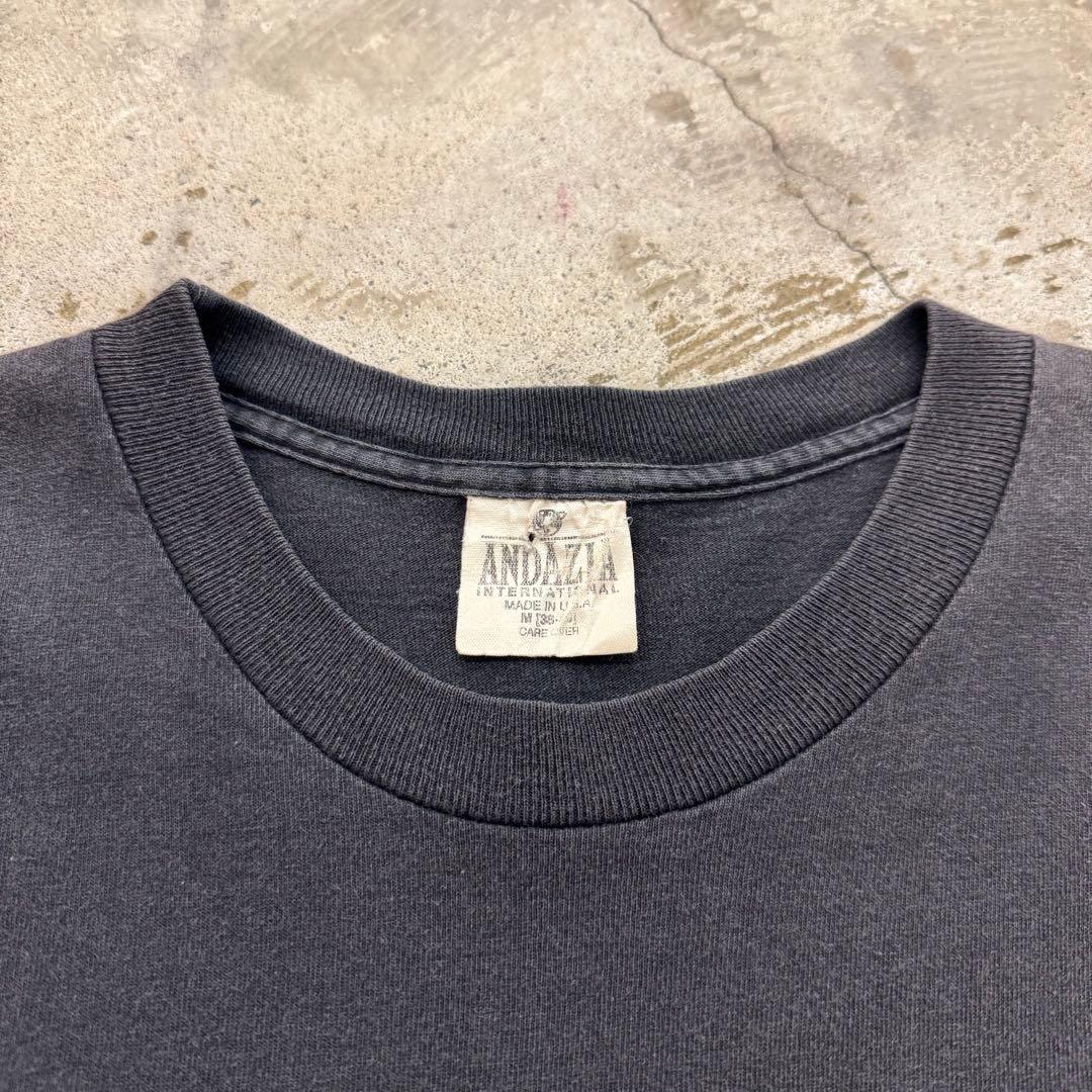 90年代 MCエッシャー　描く手　tシャツ　古着　M フェード