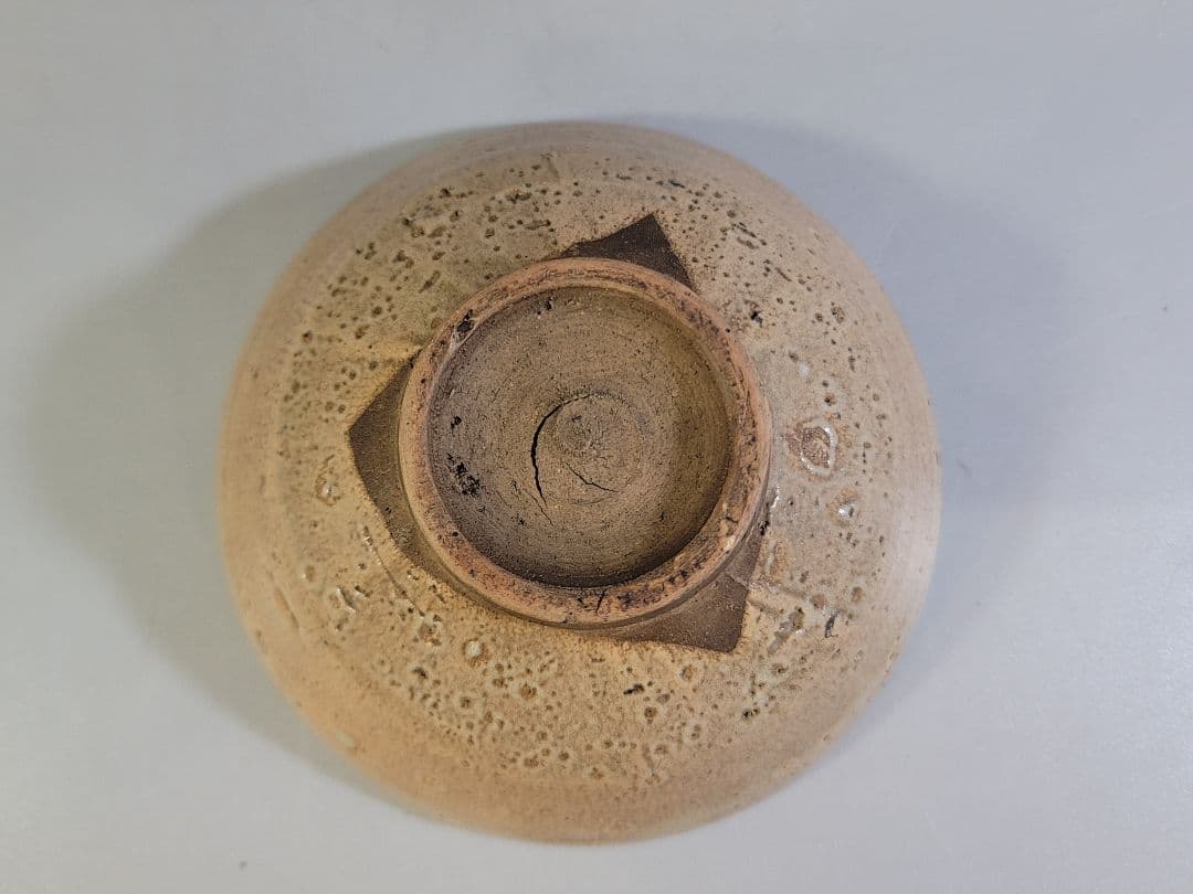 DT573 茶道具 出雲焼 刷毛目 茶碗 時代物