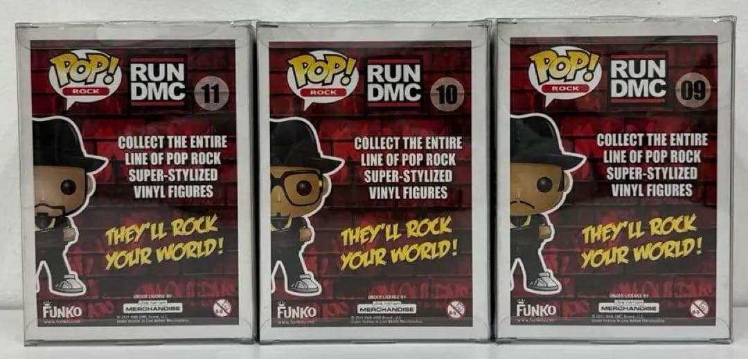 Funko POP! RUN DMC 初回生産モデル 09 10 11