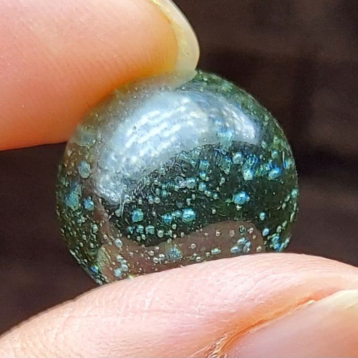 戦前 シワ 茶筋 気泡入り ビー玉 800個以上 ロート目薬木箱入り