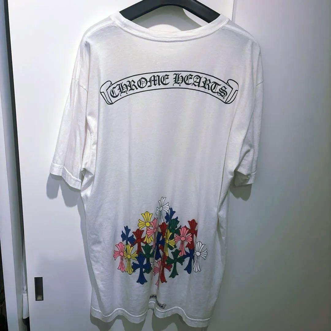 Chrome Heartsクロムハーツ マルチカラー セメタリークロス tシャツ