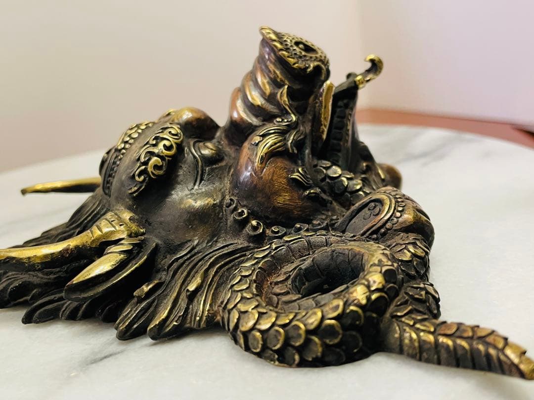 《 新品》 ヒンドゥー教 壁掛け 迦楼羅 カルラ ガルーダ 無病息災