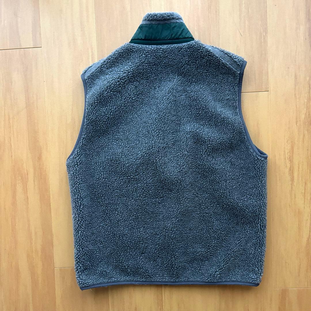 M*様 パタゴニア レトロXベスト チャコール×グリーン USA製 F99 M