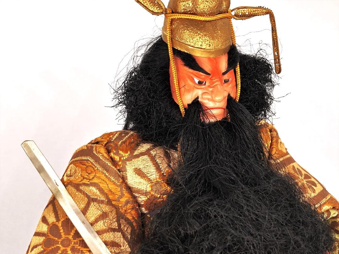 【 100年前の鍾馗さま 】　大正時代　オリジナル付属品、桐箱付