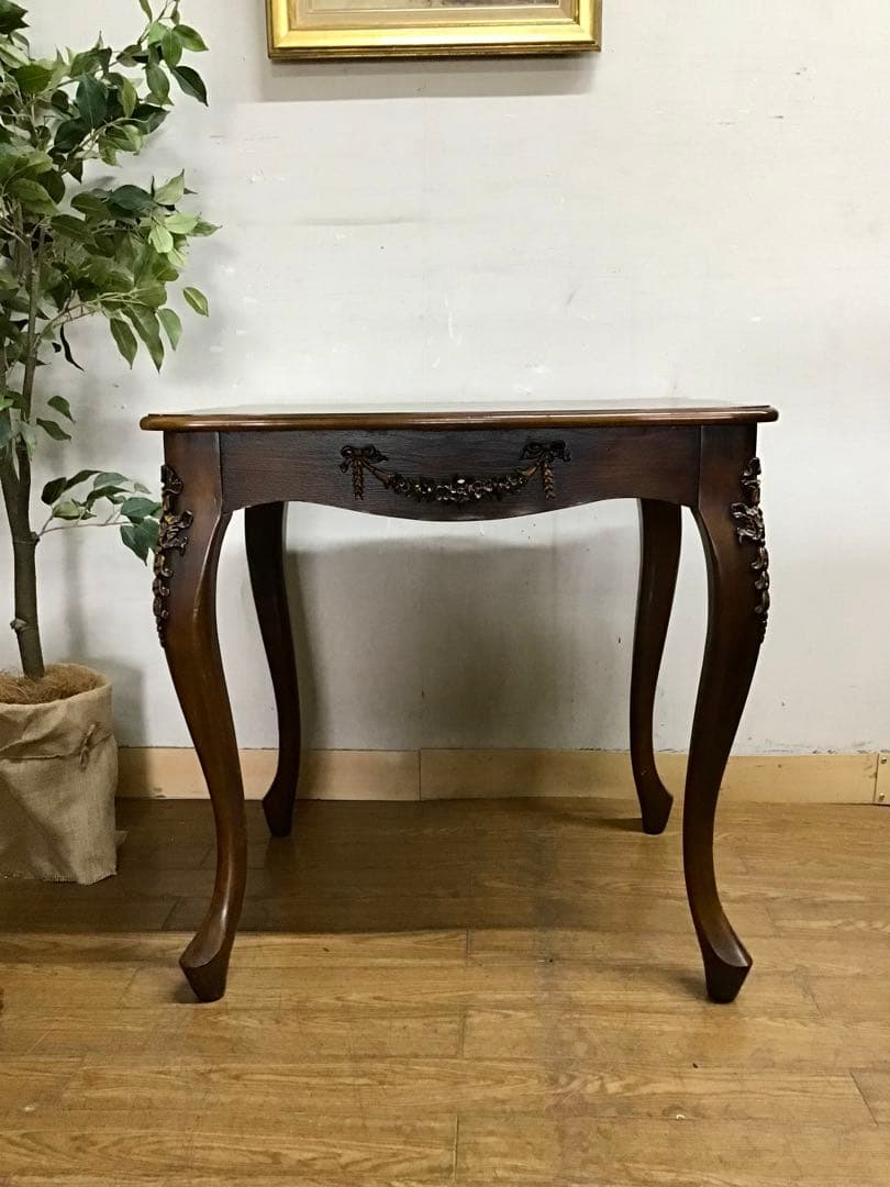 アルパカ☆管270☆イタリア製☆アンティーク☆2人用ダイニングテーブル