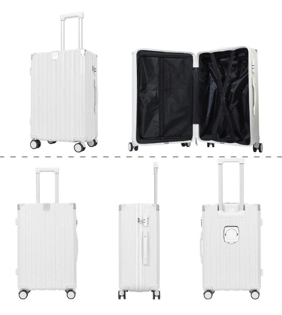 スーツケース キャリーケース USBポート キャリーバッグ カップホルダーフック