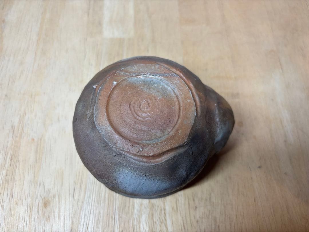 ㊹備前焼 宝瓶 登り窯 羊 ひつじ ヒツジ 手びねり 急須