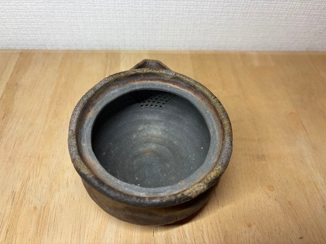 ㊹備前焼 宝瓶 登り窯 羊 ひつじ ヒツジ 手びねり 急須