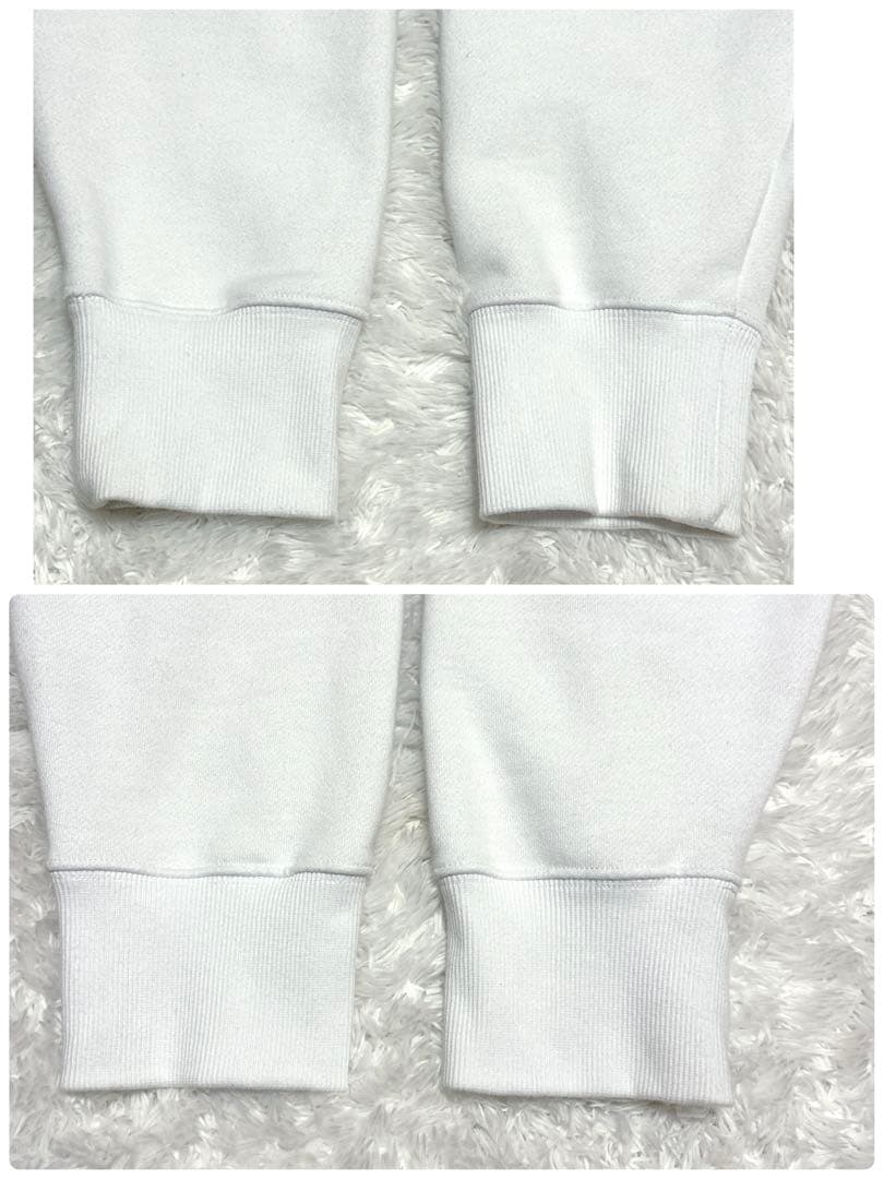 美品✨THE NORTH FACE ジップパーカー 白 XL 刺繍ロゴ