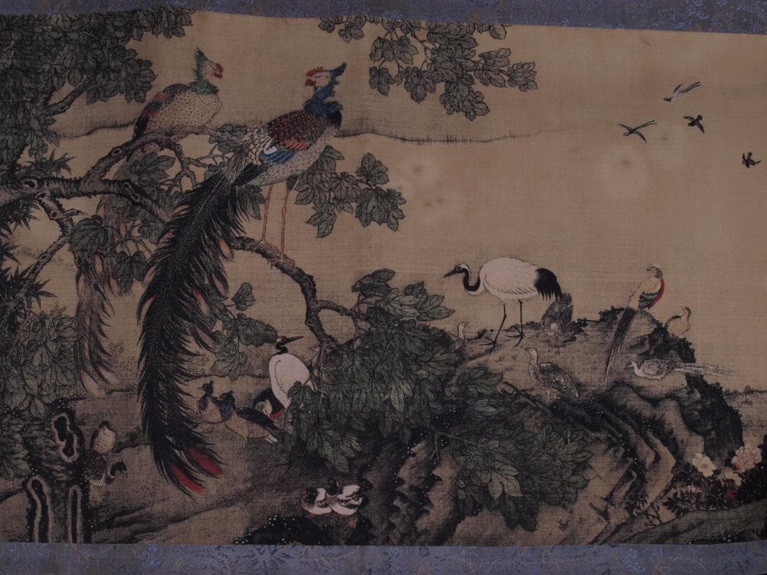 中国明時代の掛軸　作 激安骨董品　肉筆保証　博物館保管品 BD187A10-3