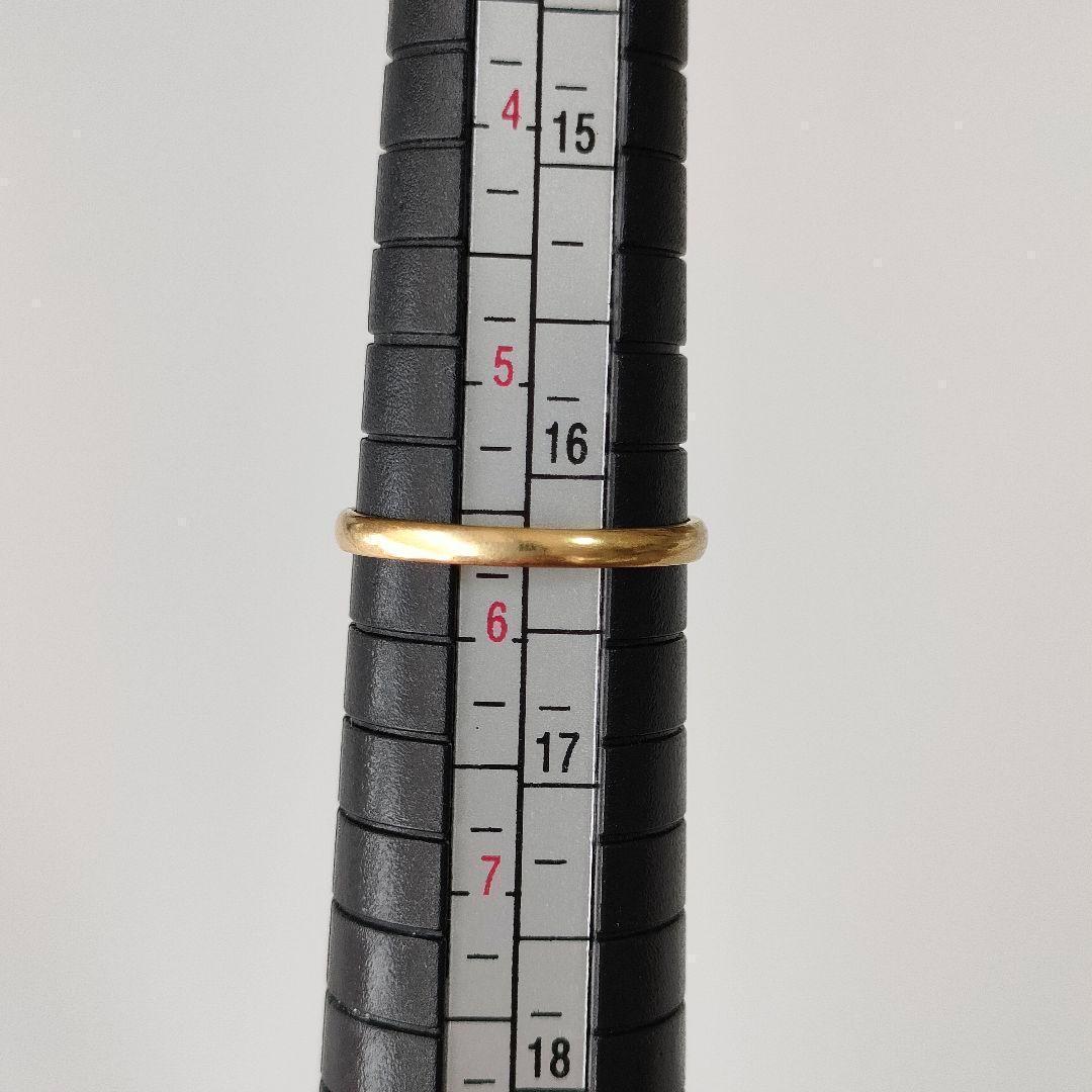 K18　天然石ルビー　天然ダイヤモンド　リング　指輪　ゴールド　ルビー　11