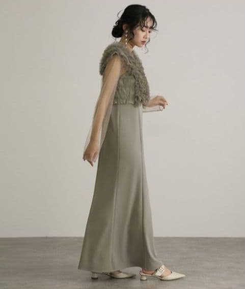 美品✨️atlo オケージョンドレス　フリルボレロ 　3点セット