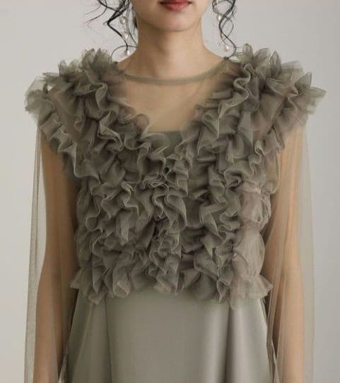 美品✨️atlo オケージョンドレス　フリルボレロ 　3点セット