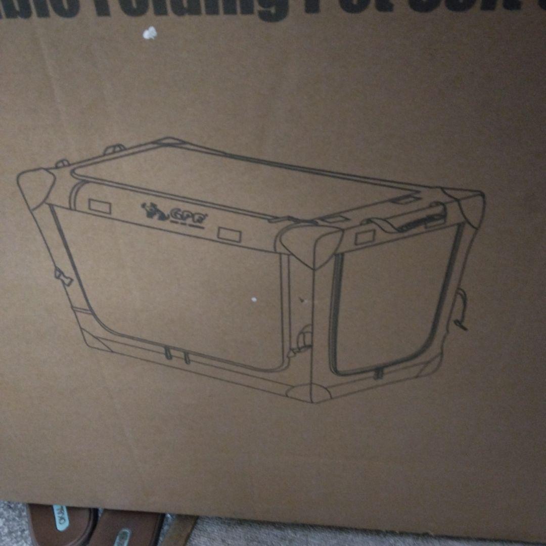 GPR ペット ソフトクレート ケージ ペットキャリー (シルバグレー, XL)