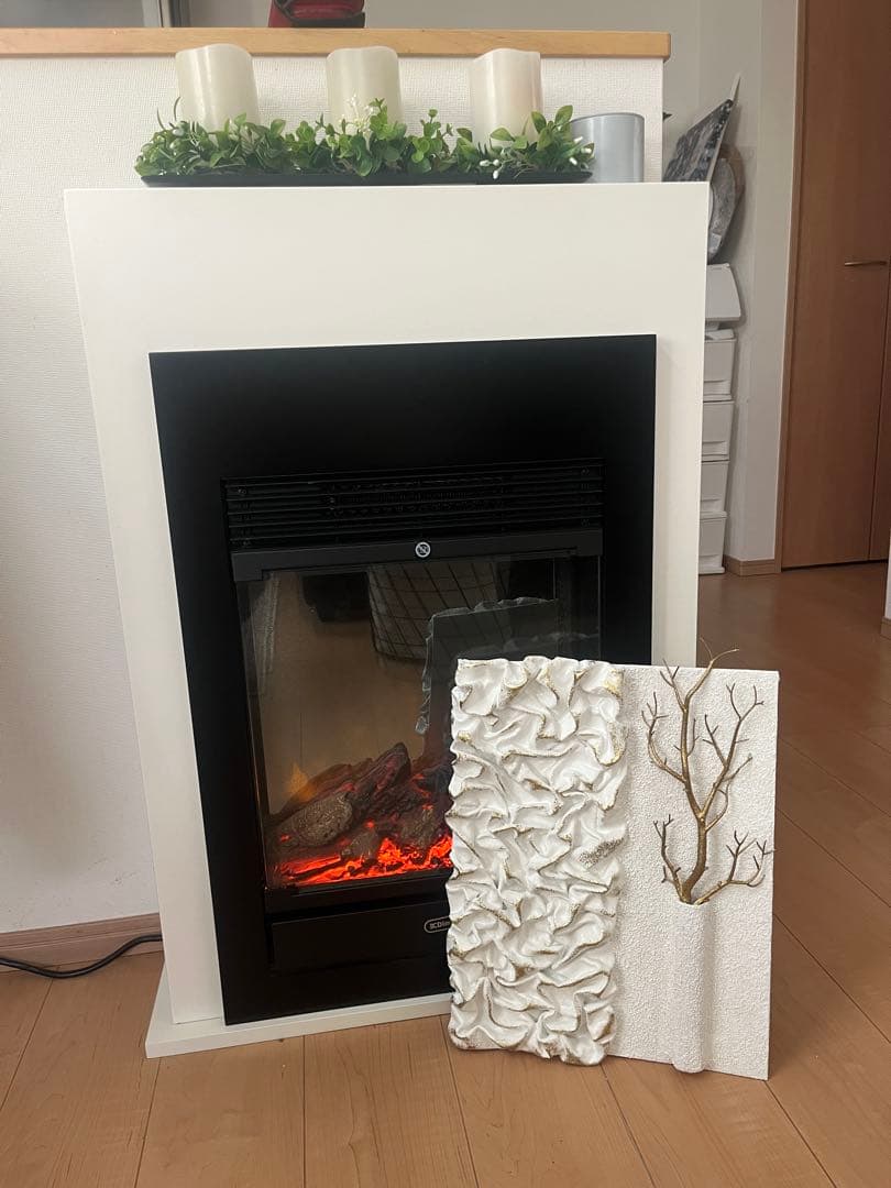 立体的な波状アート 壁掛け