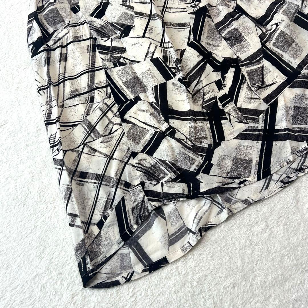 タグ付き新品未使用 Y’s ワイズ シアー マキシ丈スカート アシンメトリー