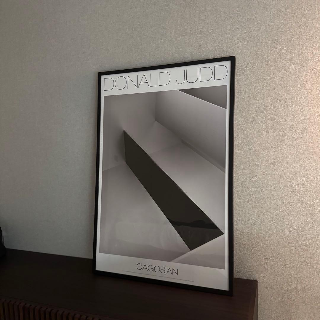 【アートポスター】ミニマルアート『ドナルド・ジャッド』　フレーム付き