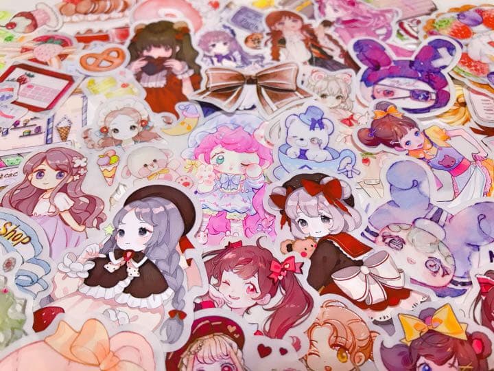 可愛いい❤️❤️人物マステフレークシール( ⸝⸝•ᴗ•⸝⸝ )208