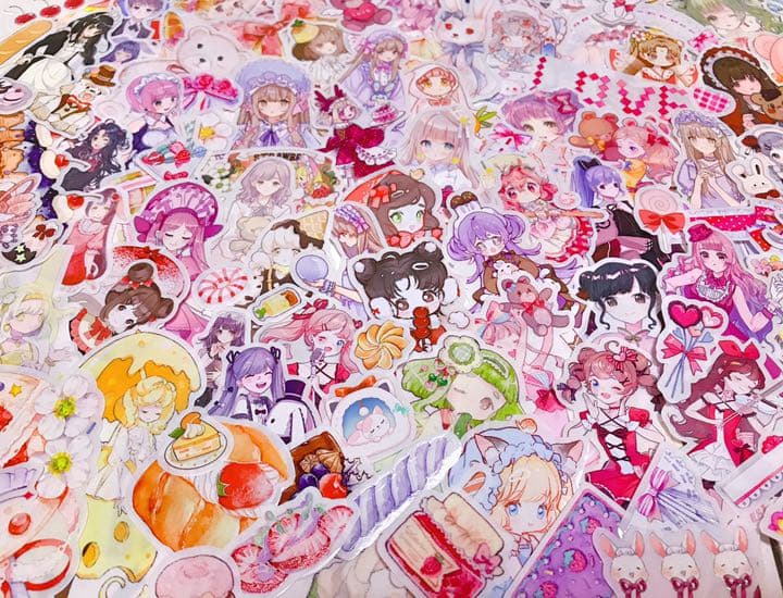 可愛いい❤️❤️人物マステフレークシール( ⸝⸝•ᴗ•⸝⸝ )208