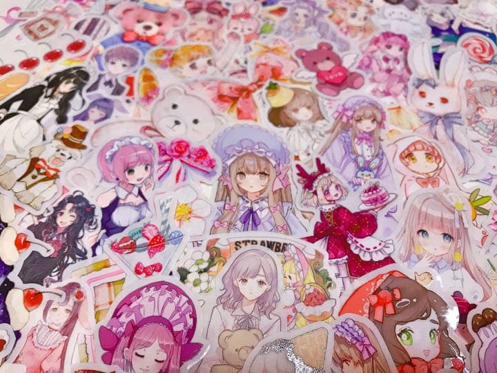 可愛いい❤️❤️人物マステフレークシール( ⸝⸝•ᴗ•⸝⸝ )208