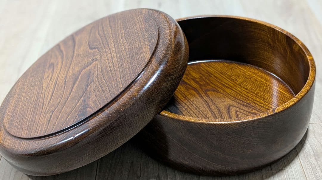 【新品未使用】木製　茶びつ　ロクロ製品