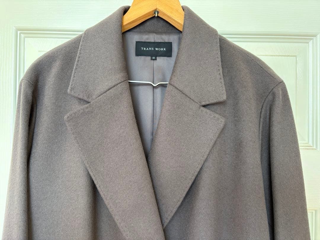 新品 ウールカシミヤビーバーチェスターコート トランスワークTRANS WORK