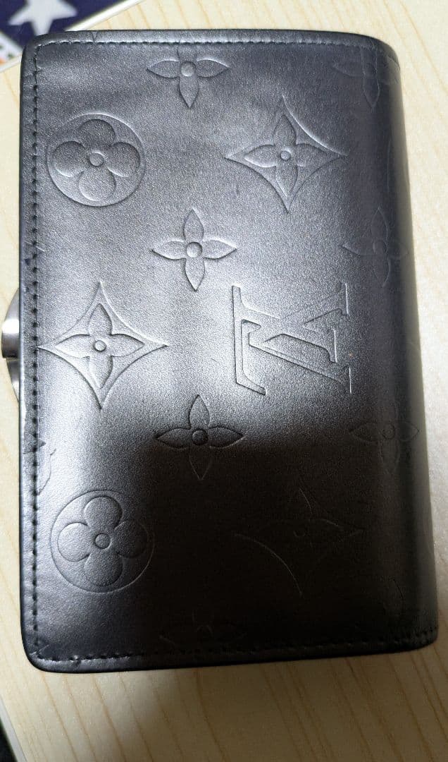 ルイヴィトン モノグラム マット ポルトモネ ビエ ヴィエノワ がま口 二つ折