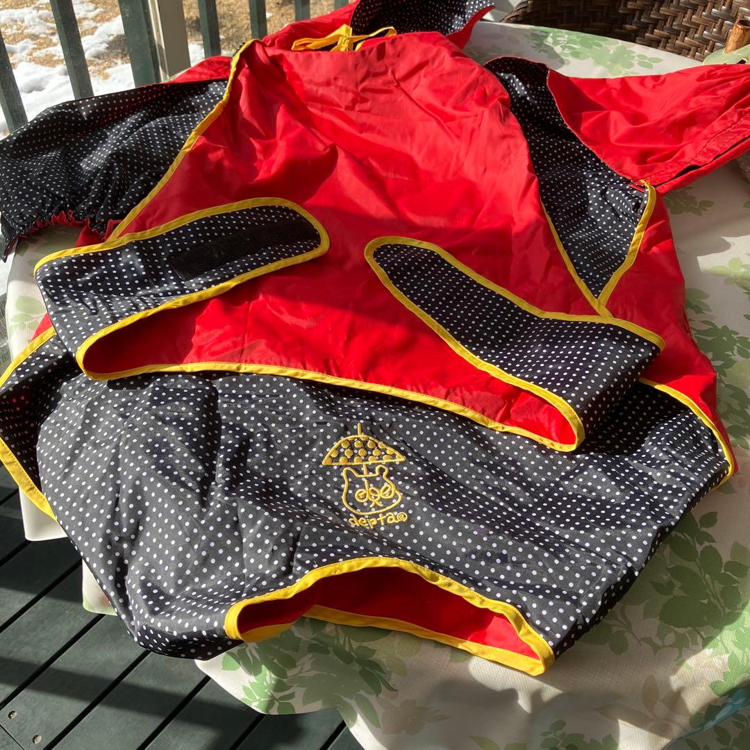 値引きします！ DOG DEPT 大型犬用レインコート 赤