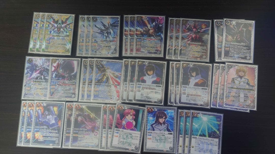 バトスピ　ガンダム　オーブデッキ（フリーダムガンダムのスリーブ付き）