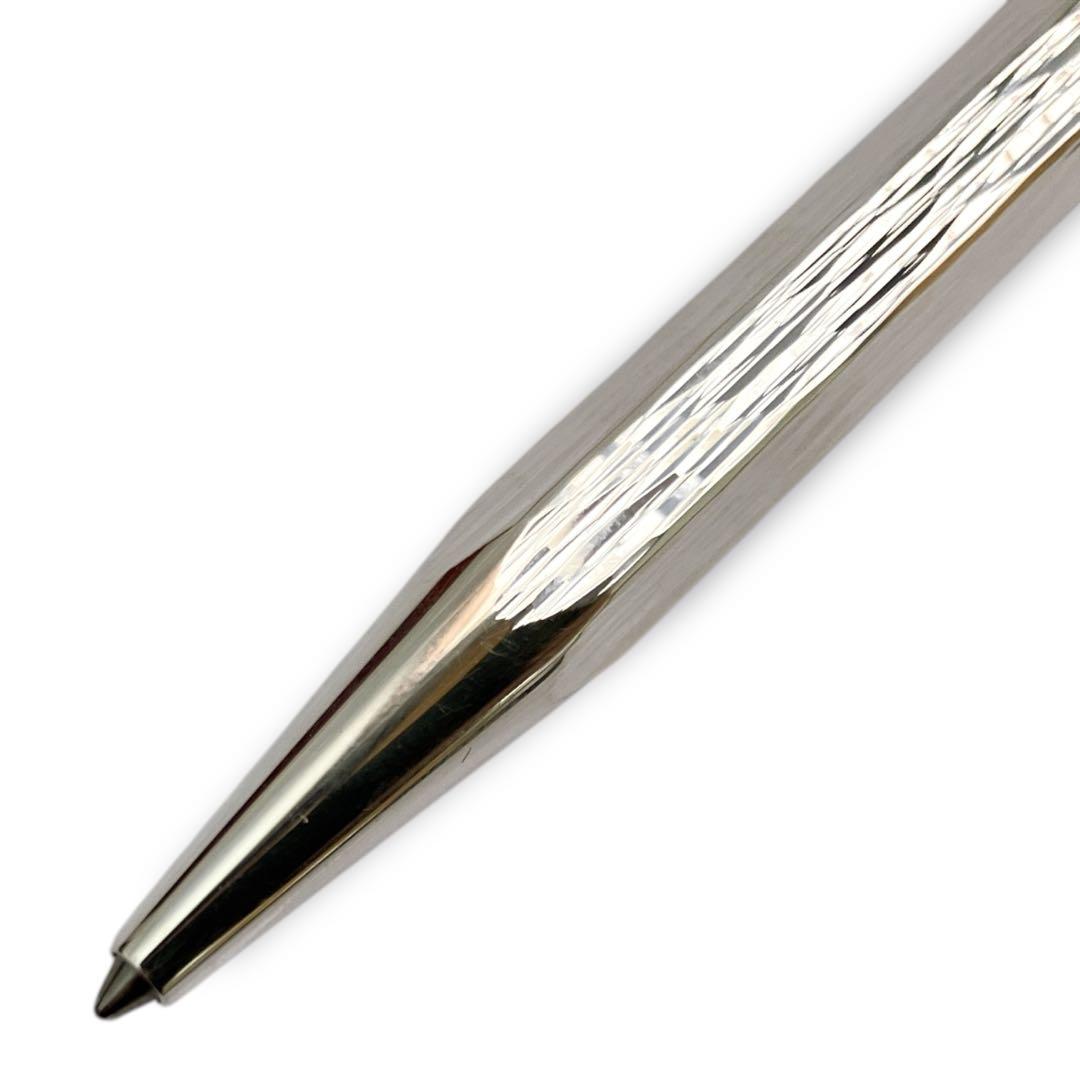 カランダッシュ スイス製 エクリドール ベネシアン ノック式 ボールペン 銀張