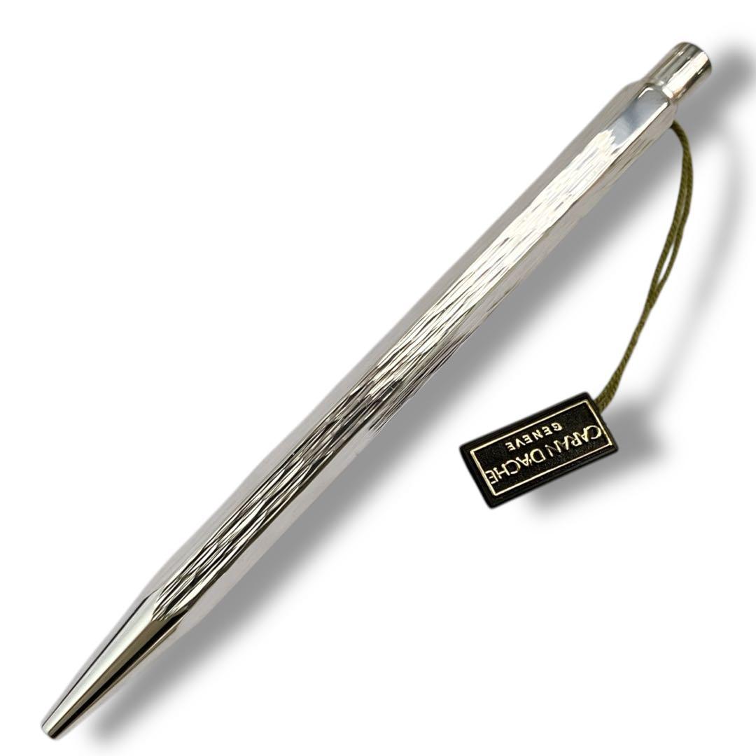 カランダッシュ スイス製 エクリドール ベネシアン ノック式 ボールペン 銀張